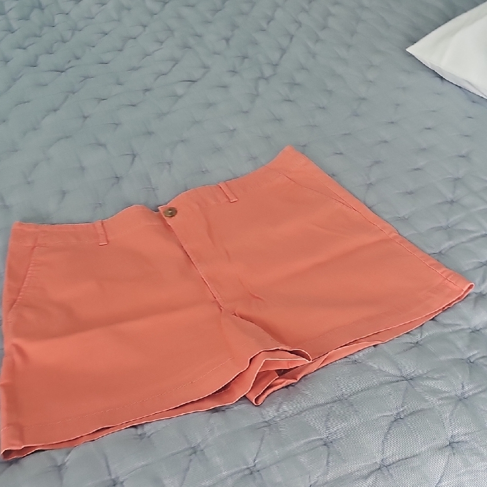LOFT High Waist Coral Shorts
